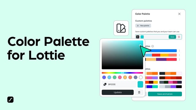 How to use the Color Palette for Lottie animations