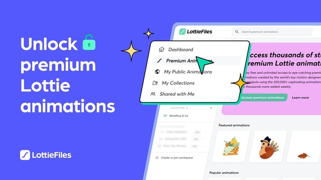 How to access premium animations on LottieFiles