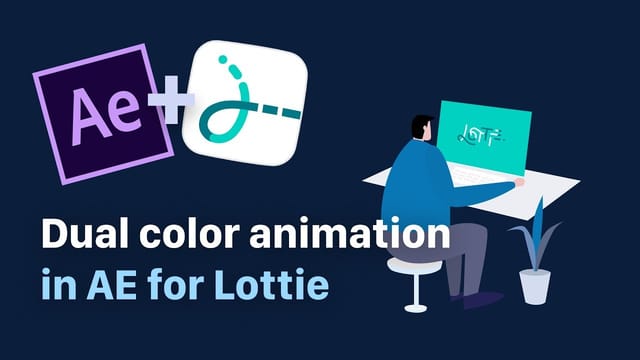 How to make dual color Lottie animation in After Effects