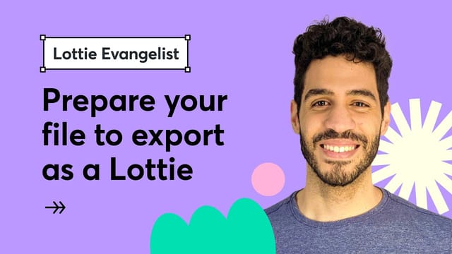 How to prepare your file in Adobe XD to export as a Lottie animation