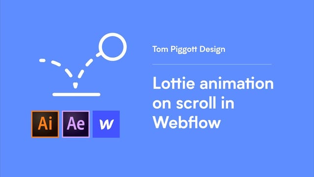 Lottie animation on scroll in Webflow