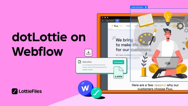 How to add dotLottie animation files to your Webflow projects
