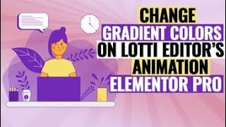 How to change your animation’s gradient colors on Lottie Editor with Elementor Pro