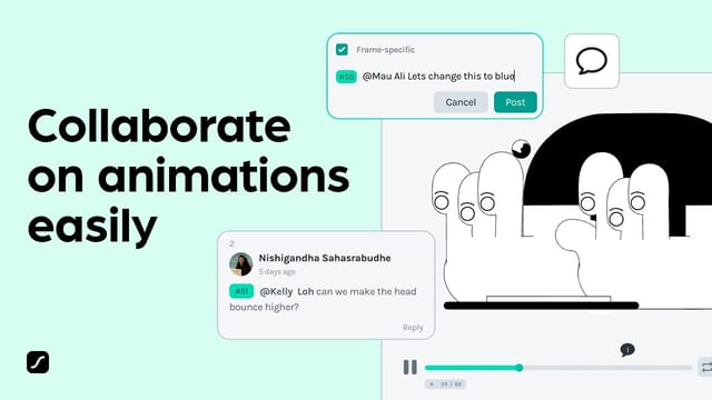 How to share feedback & collaborate on animations