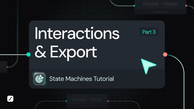 State Machines Tutorial Part 3: Adding Interactions & Exporting the Radial Menu
