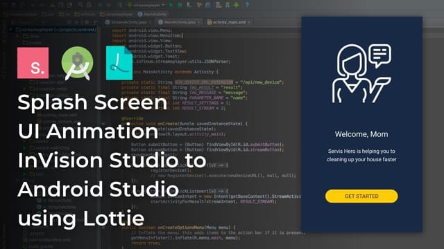 Splash Screen UI Animation - InVision Studio to Android Studio