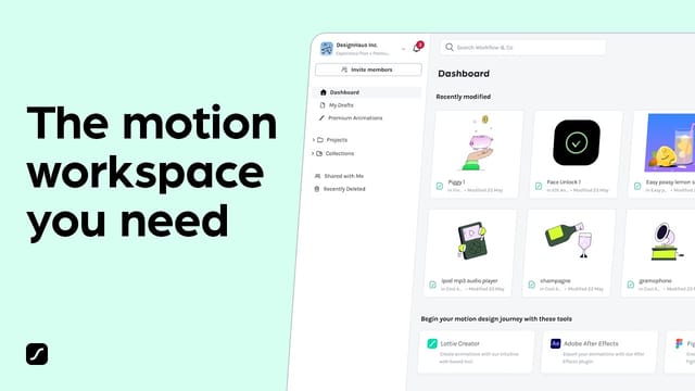 The best workspace for animators, designers & developers