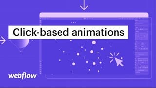 How to trigger an animation on click — After Effects & Lottie in Webflow