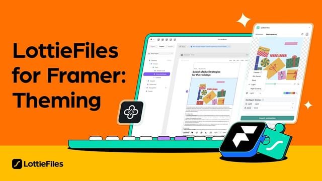 How to add themed Lottie animations to Framer websites
