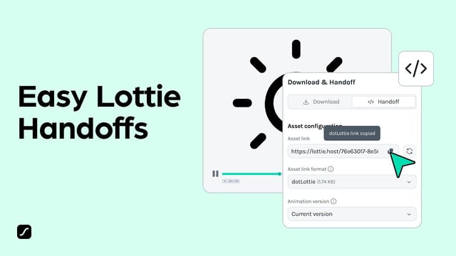 How to hand off Lottie animations to developers
