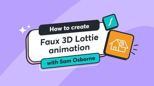 How to create Faux 3D Lottie animation in Adobe After Effects 