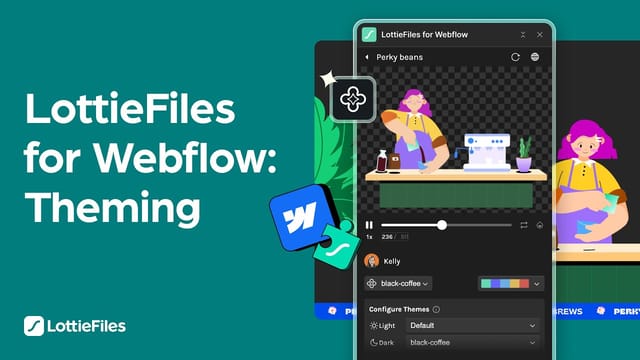 How to theme animations with LottieFiles for Webflow