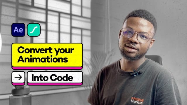 How to Convert ANIMATIONS to CODE: Lottiefiles & After Effects Project Breakdown.