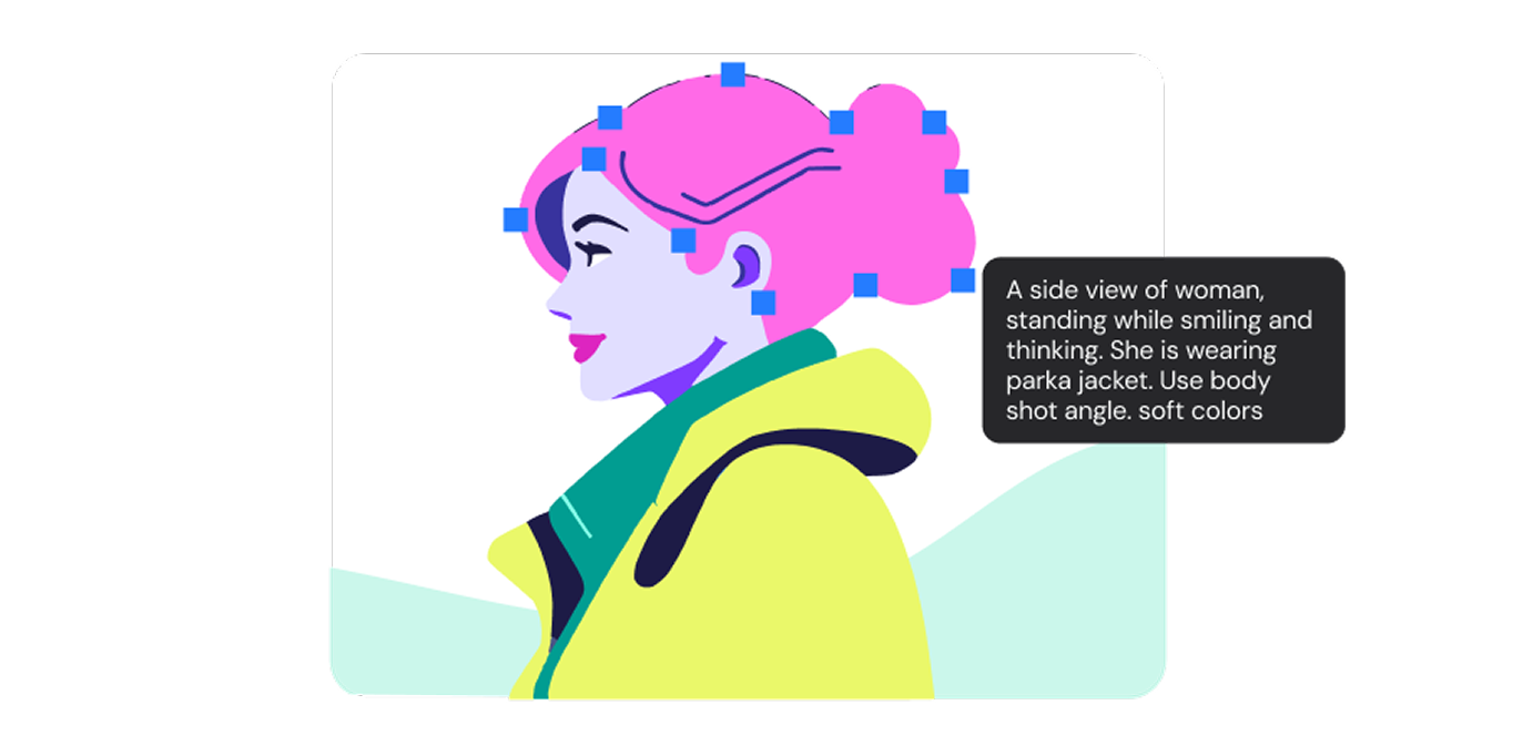 Create vector graphics in seconds with AI